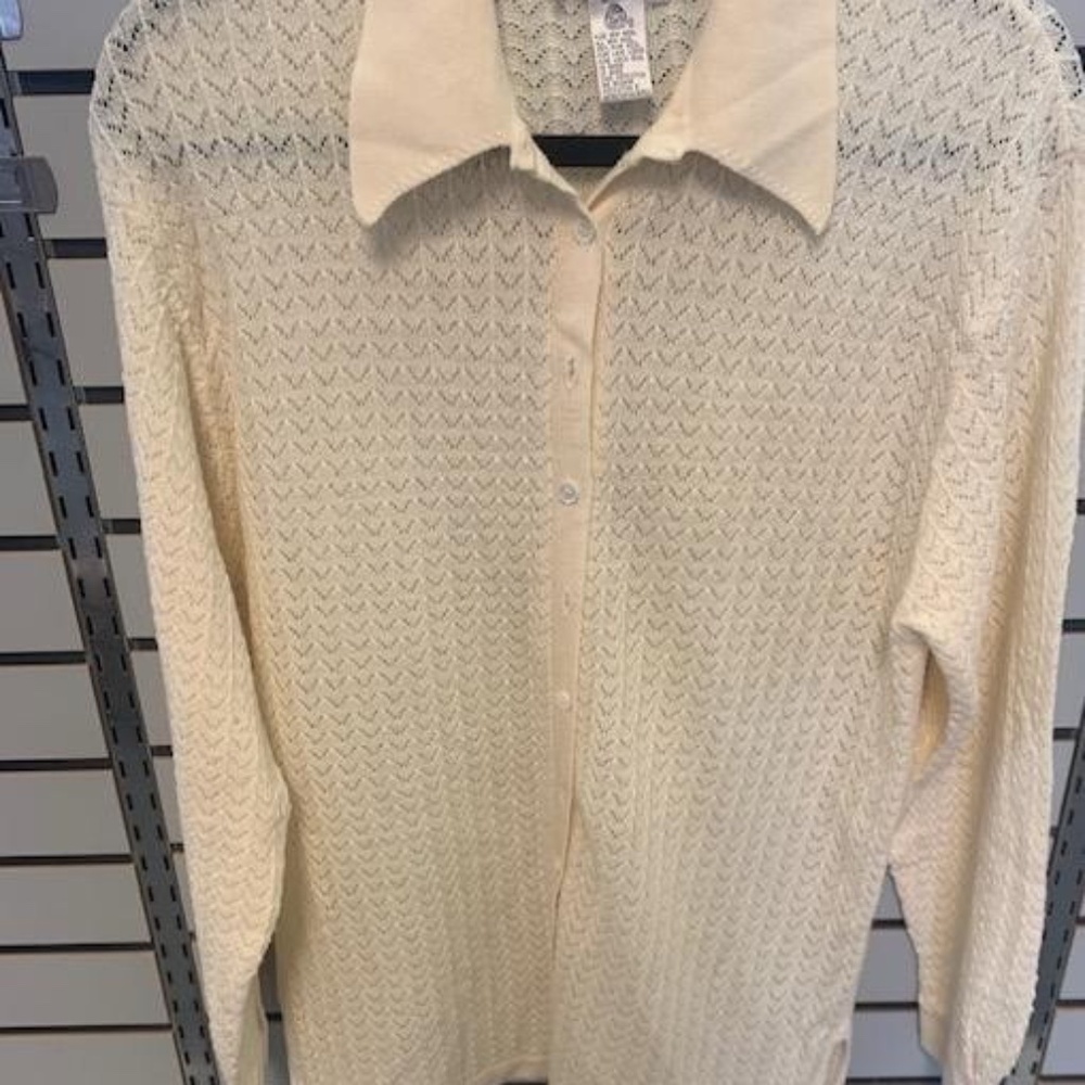 Episode Cardigan Wool Light weave Button Front M Lightweight